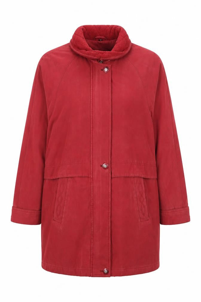 Klass Womens Red   Overcoat Coat Size 10