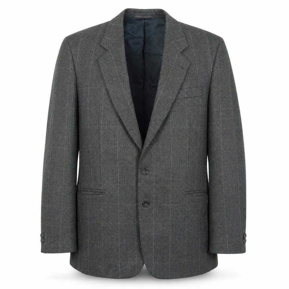 Skopes Mens Grey Check  Jacket Suit Jacket Size 40