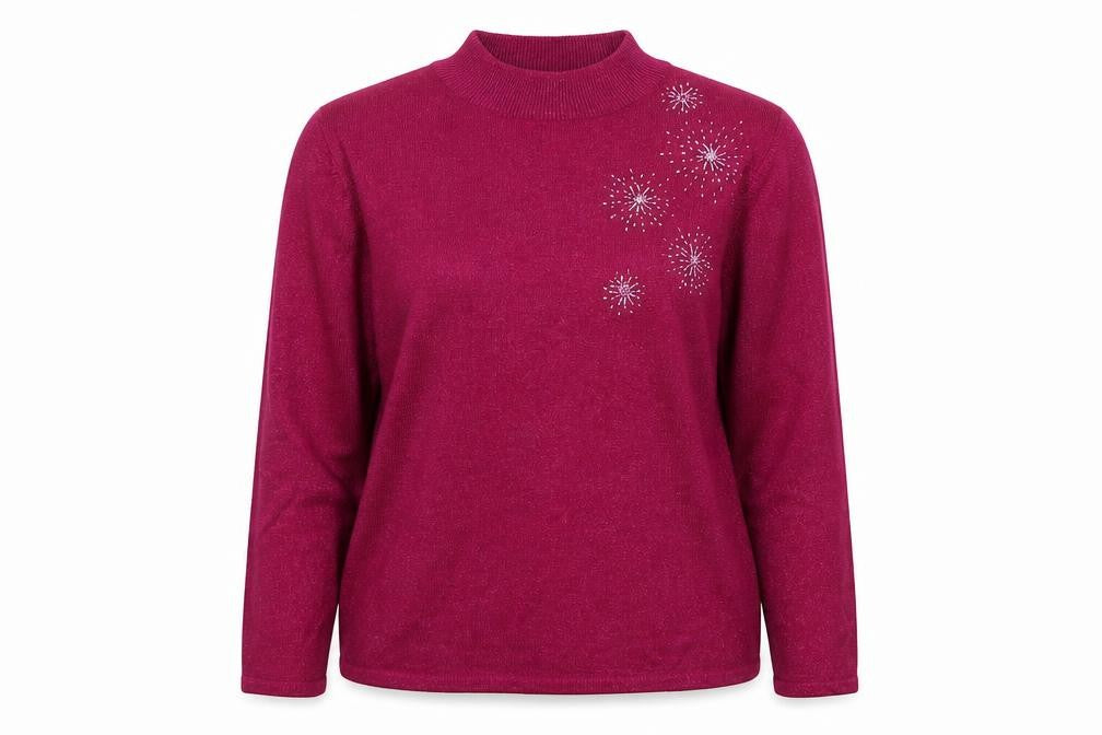 Bonmarché Womens Pink   Pullover Jumper Size M
