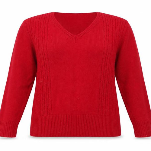 SK Collection Womens Red   Pullover Jumper Size S