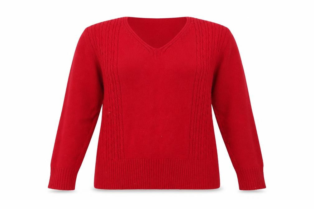 SK Collection Womens Red   Pullover Jumper Size S