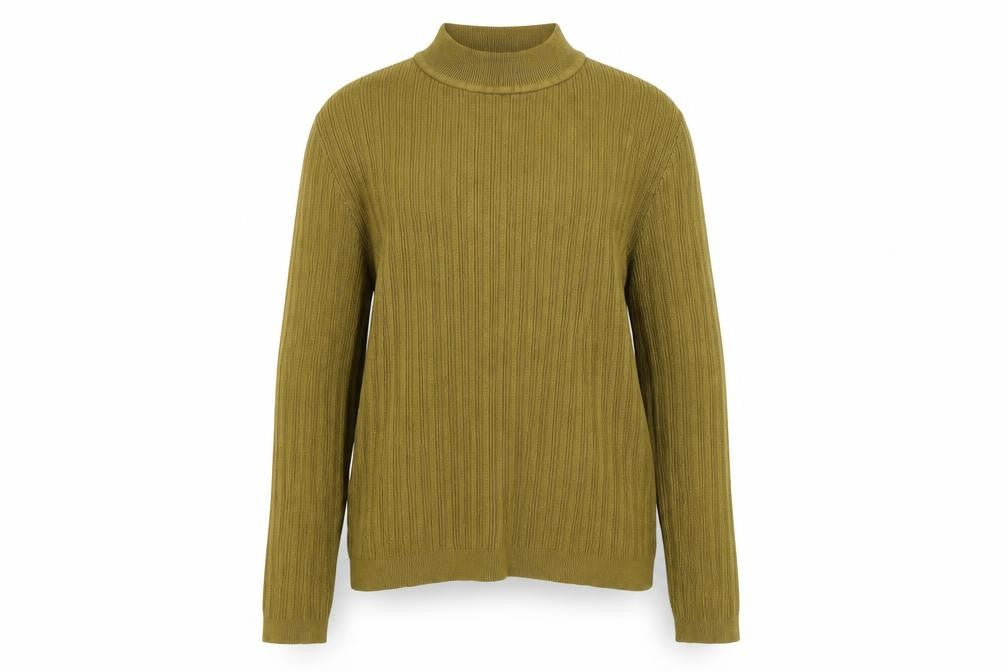 Front view of Tu women’s green jumper, size UK 10