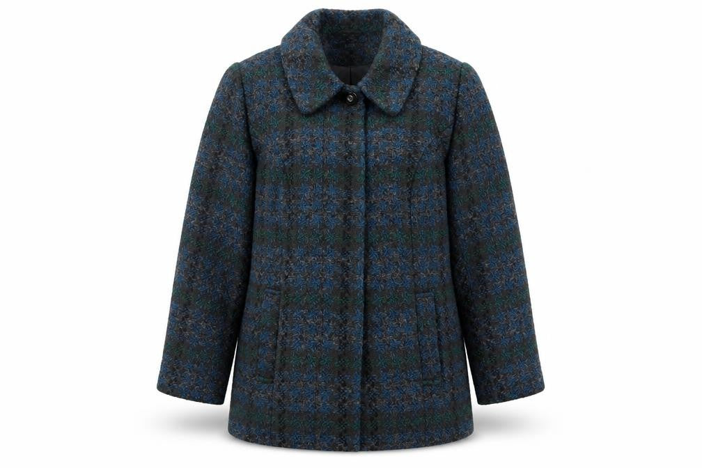 EWM Womens Blue   Overcoat Coat Size 14