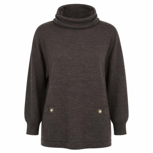 Fair play Womens Brown  Knit Pullover Jumper Size XS