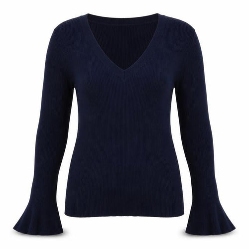 Linea Womens Blue  Knit Pullover Jumper Size 18