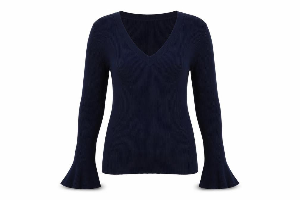 Linea Womens Blue  Knit Pullover Jumper Size 18