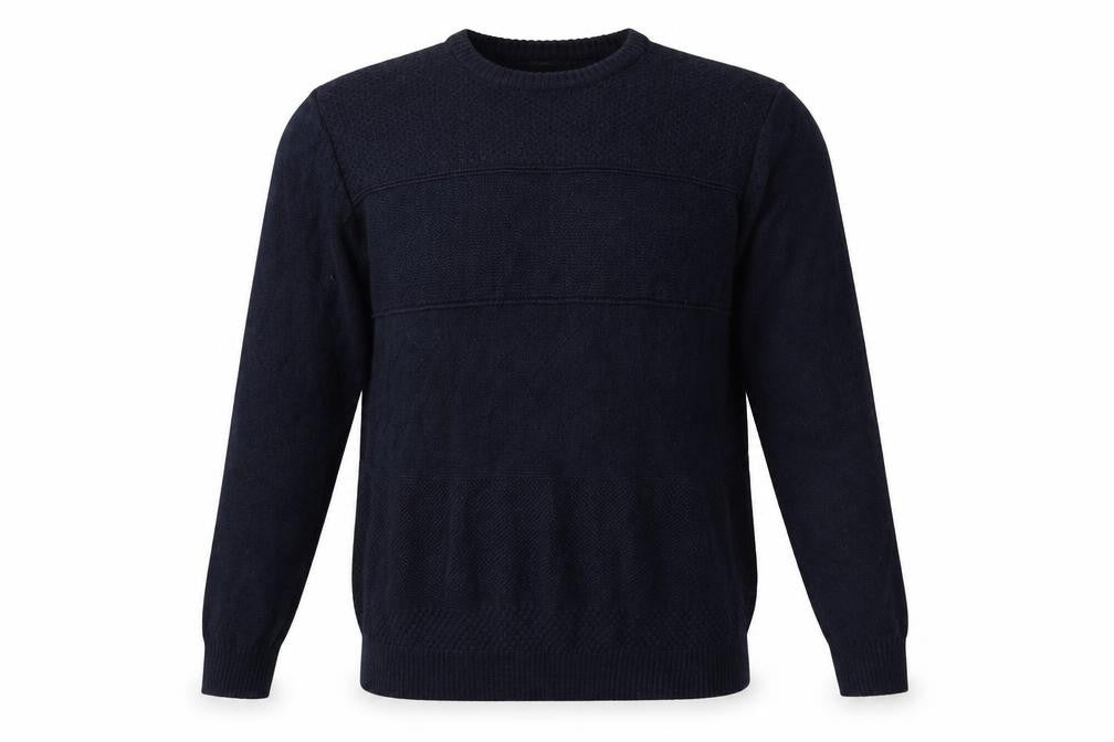 Easy Mens Beige  Knit Pullover Jumper Size S