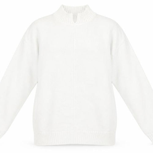 Jumper Womens White  Knit Pullover Jumper Size S