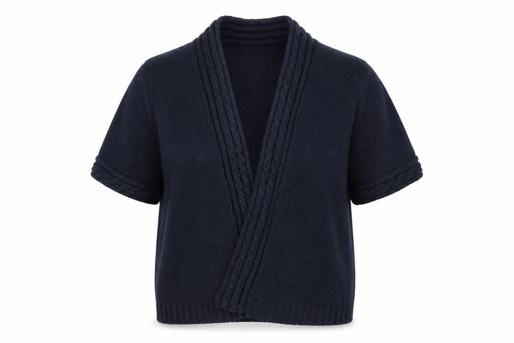 Isle Womens Blue  Knit Cardigan Jumper Size M