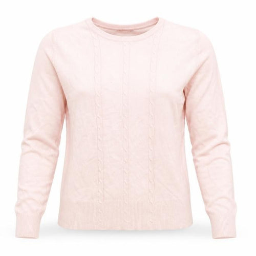 Debbie Morgan Womens Pink  Knit Pullover Jumper Size M