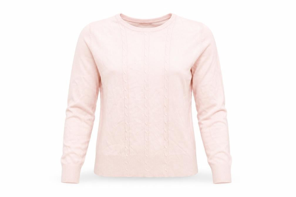 Debbie Morgan Womens Pink  Knit Pullover Jumper Size M