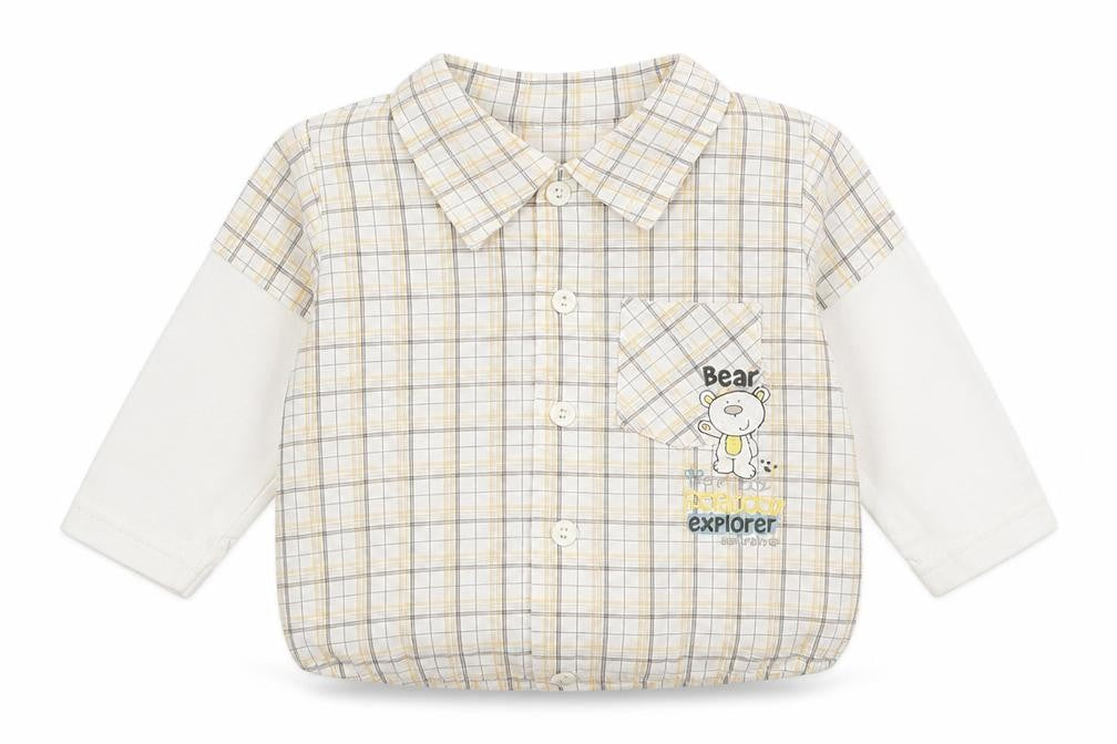 Earlydays Boys Multicoloured Check  Basic Button-Up Size 3-6 Months