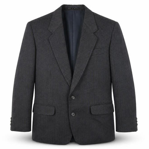 Greenwoods Mens Grey Striped  Jacket Suit Jacket Size 38