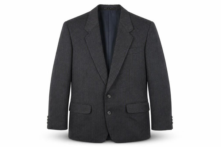 Greenwoods Mens Grey Striped  Jacket Suit Jacket Size 38