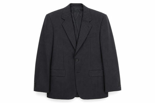 Front view of Coes men’s black jacket blazer, size 42