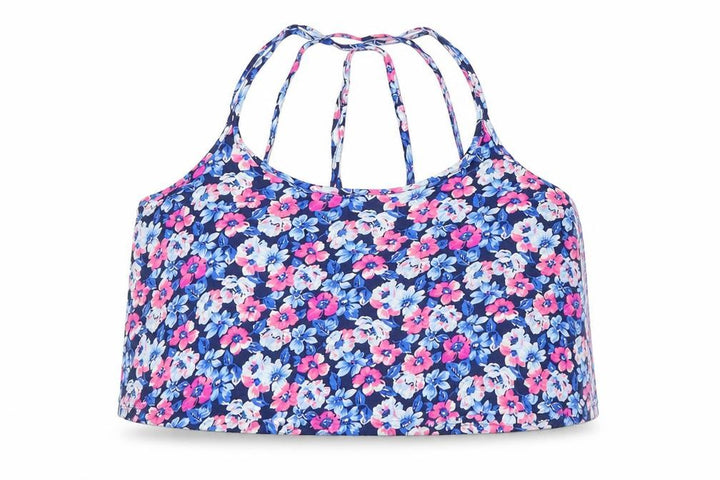 Hollister Womens Pink Floral  Cropped Tank Size M