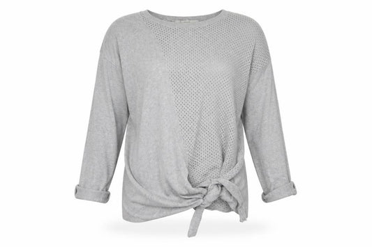 Front view of Next women’s grey jumper, size UK 10