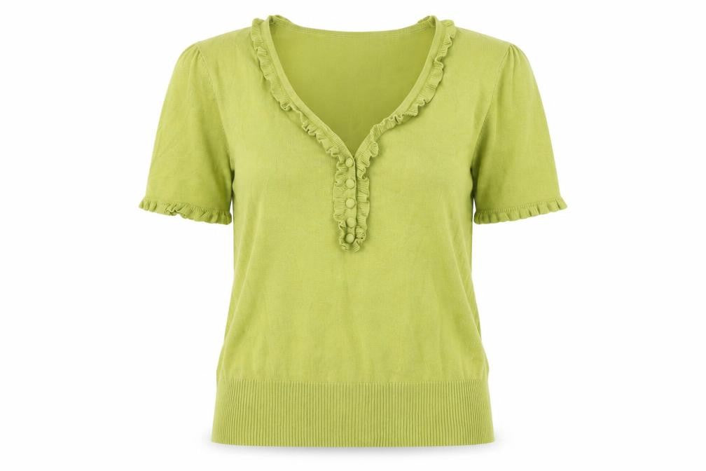 M&Co Womens Green   Basic T-Shirt Size L