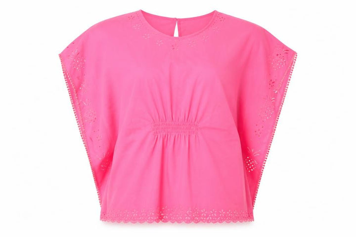 George Womens Pink   Tunic Blouse Size L  - BEACH TOP