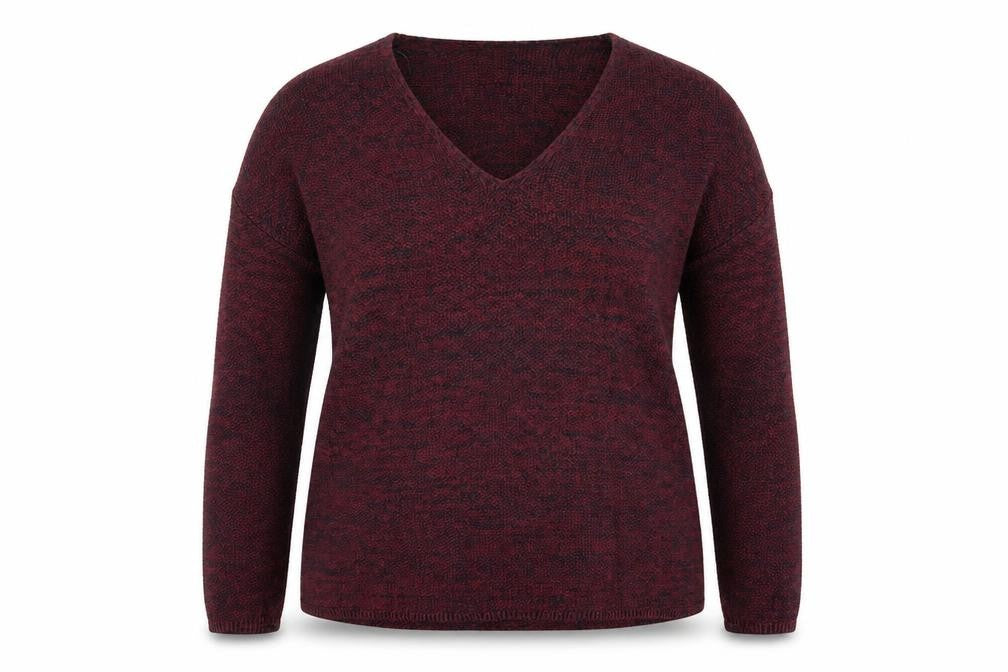 Front view of H&M women’s purple jumper, size L