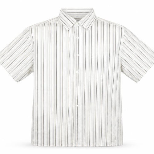 Ceader wood state Mens White Striped   Button-Up Size M