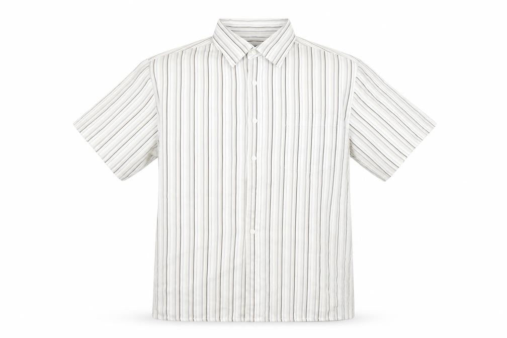 Ceader wood state Mens White Striped   Button-Up Size M