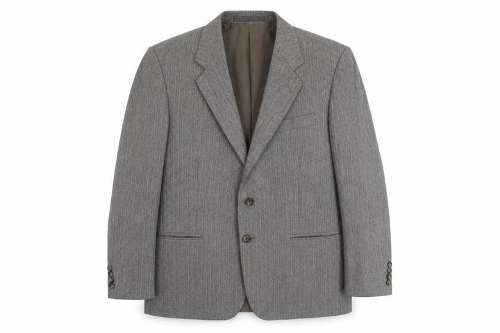 Preworn Mens Brown Herringbone Jacket Suit Jacket Size 40