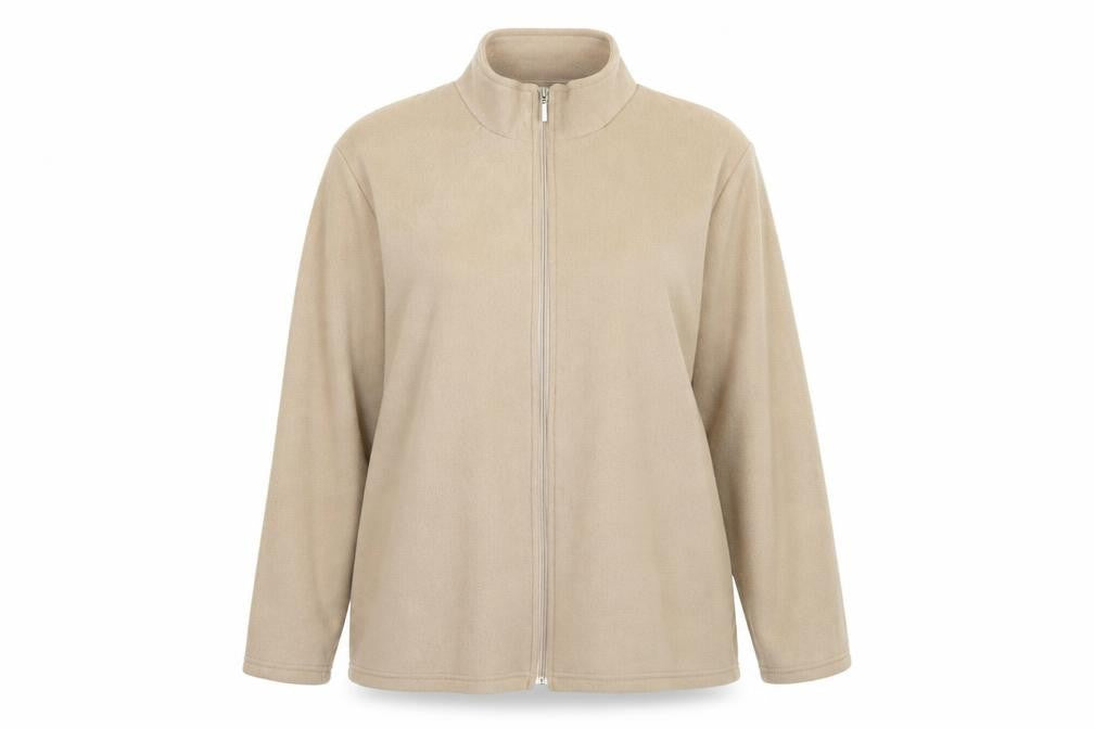 Gabriella Vicenza Womens Beige  Fleece Jacket  Size 16