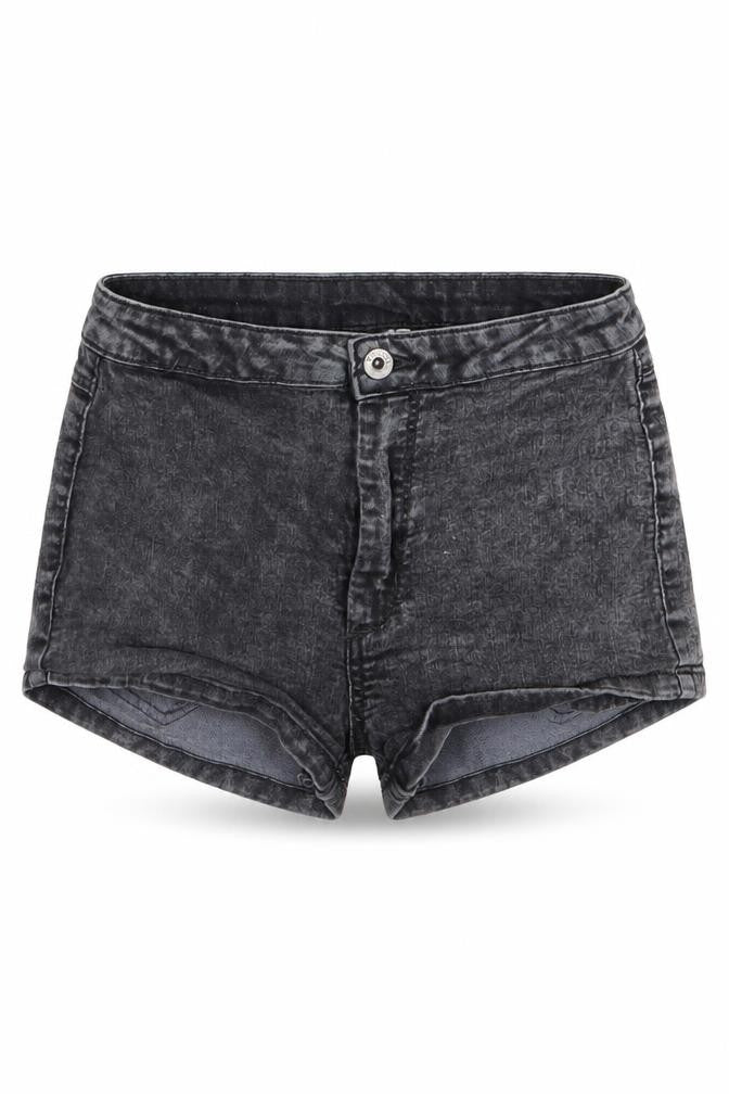 Divided by H&M Womens Grey  Denim Hot Pants Shorts Size 8