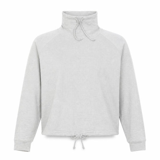 Front view of Atmosphere women’s grey pullover sweatshirt, size UK 14