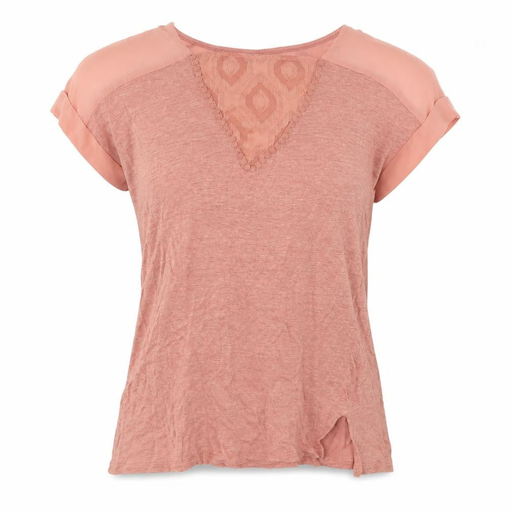 Front view of Next women’s pink basic t-shirt, size UK 10