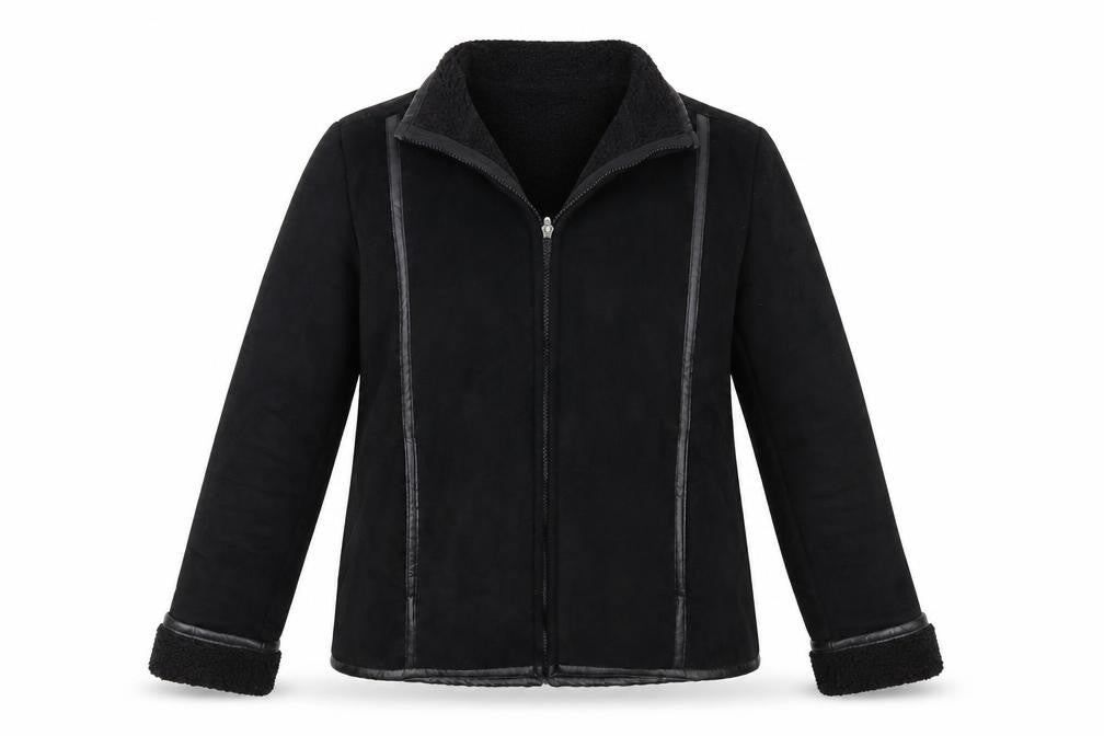 Style Collection Womens Black   Jacket Coat Size 12