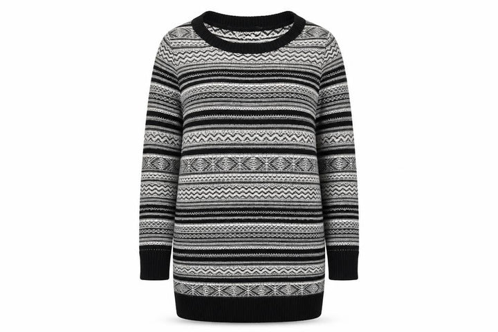 New Look Womens White Striped Pullover Jumper Size 12