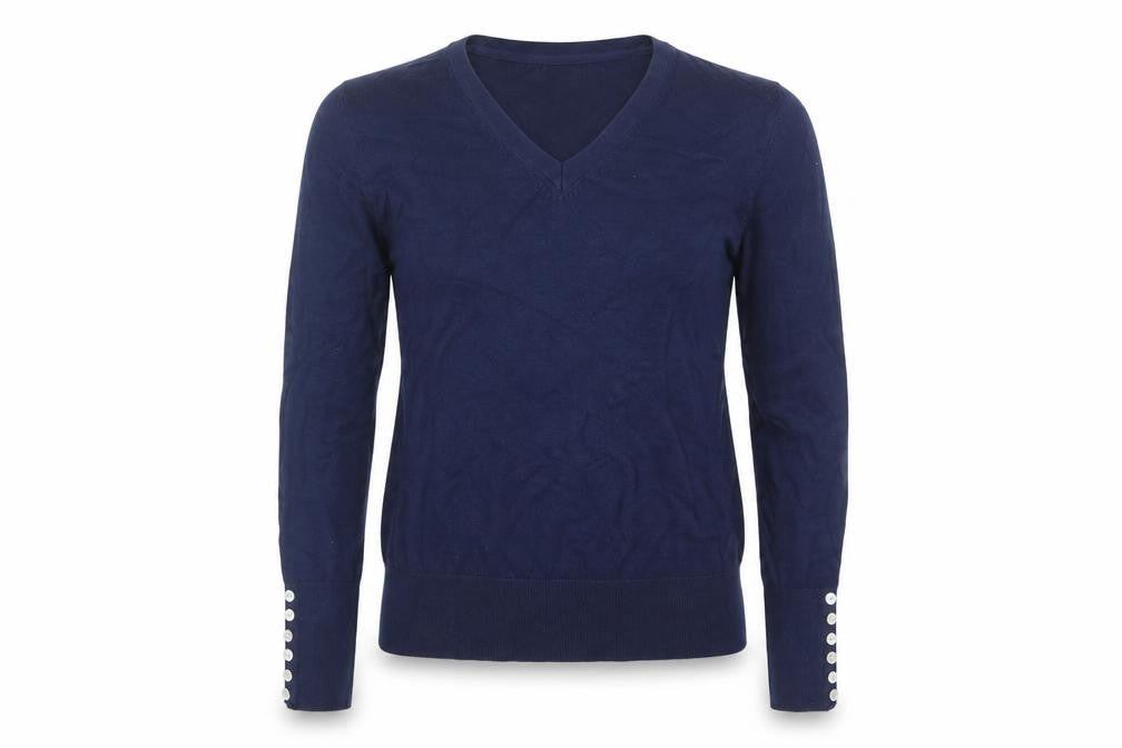 Plum Tree Womens Blue  Knit Pullover Jumper Size 14