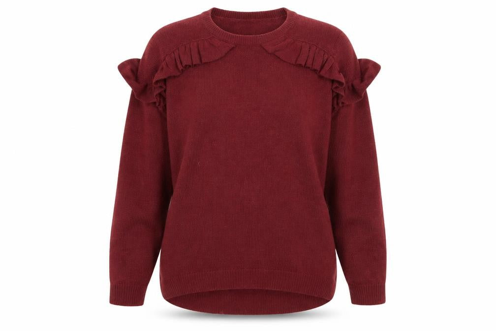 Front view of Papaya women’s brown jumper, size S