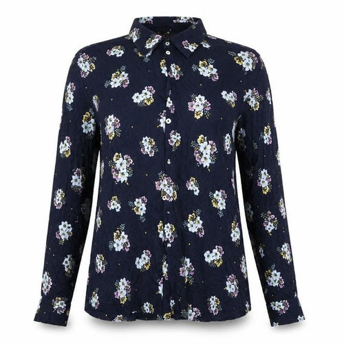 Marks and Spencer Womens Blue Floral  Basic Blouse Size 10