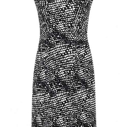 Oasis Womens Black Animal Print  A-Line  Size 10