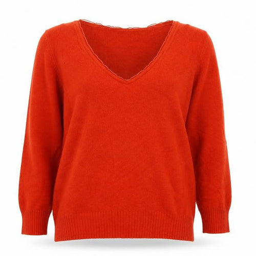 Made in Italy Womens Orange   Basic T-Shirt Size 12