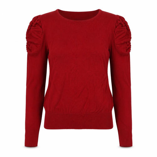 Mexx Womens Red  Knit Pullover Jumper Size M