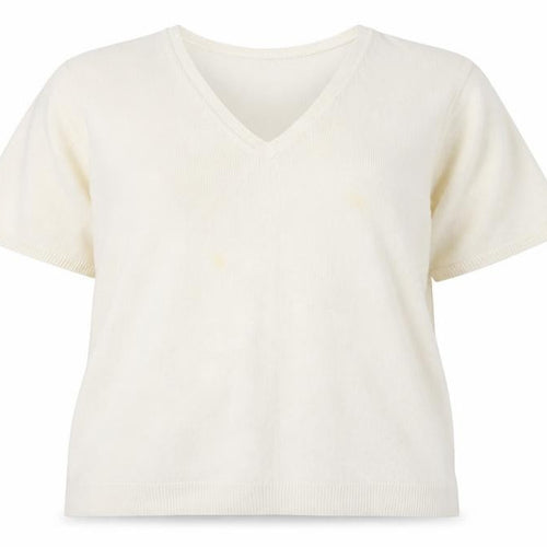 Casual Comfort Womens White  Knit Pullover Jumper Size XL
