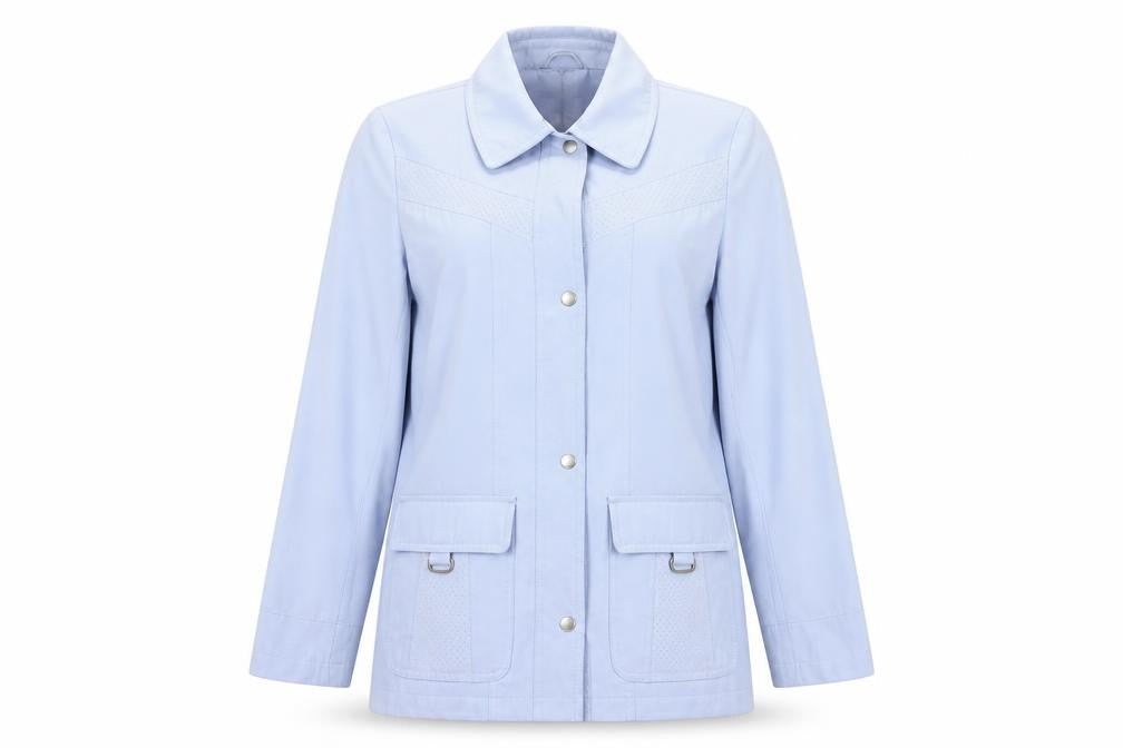 EWM Womens Blue   Overcoat Coat Size 10