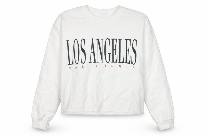 Miss Selfridge Womens White Pullover Sweatshirt Size S - slogan