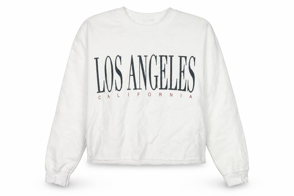 Miss Selfridge Womens White   Pullover Sweatshirt Size S  - slogan