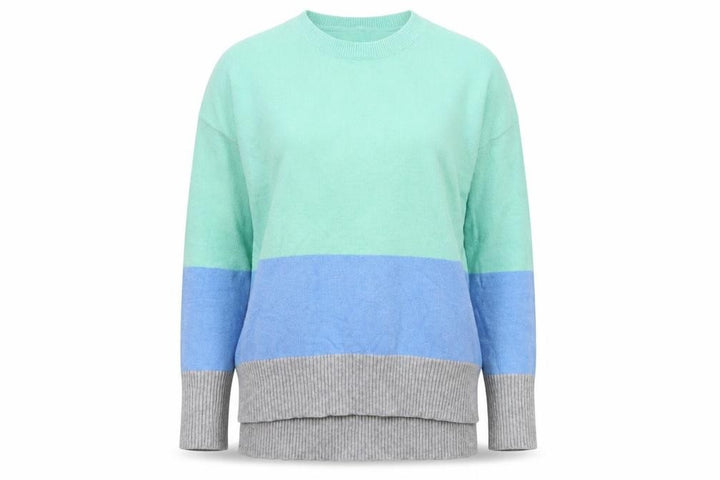 Oasis Womens Blue Striped Pullover Jumper Size XS