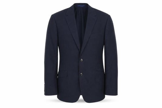 Front view of Marks & Spencer men’s blue jacket suit jacket, size 38