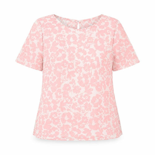 New Look Womens Pink Floral  Tunic Blouse Size 8