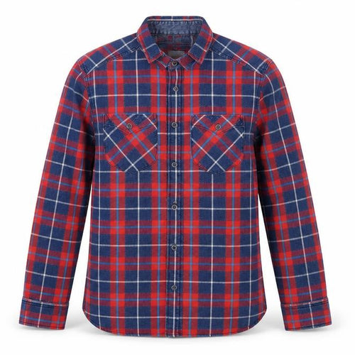 Preworn Mens Multicoloured Check   Button-Up Size S
