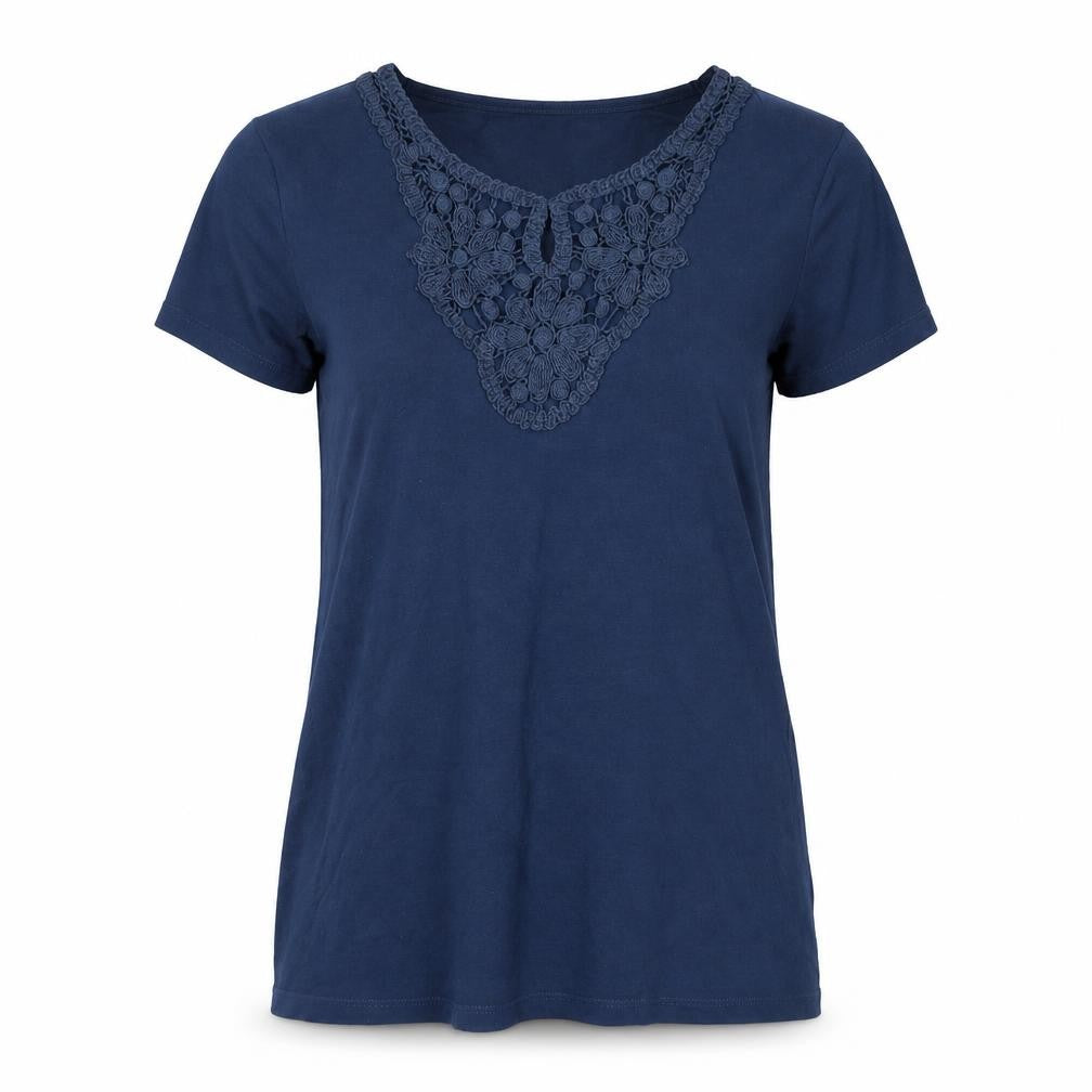 Charter Club Womens Blue   Basic T-Shirt Size M