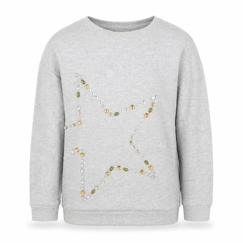 NEXT Girls Grey   Pullover Jumper Size 8 Years  - Star