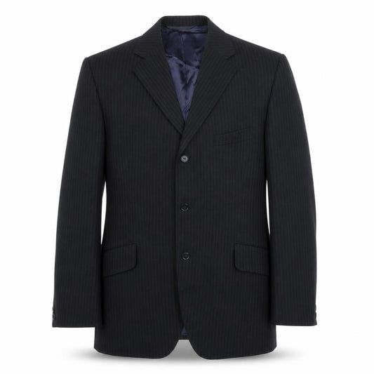 Front view of Jackson The Tailor men’s blue striped jacket suit jacket, size 40
